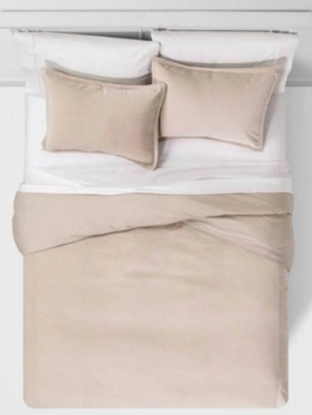 Threshold Full/Queen Cotton Velvet Duvet Cover Birch